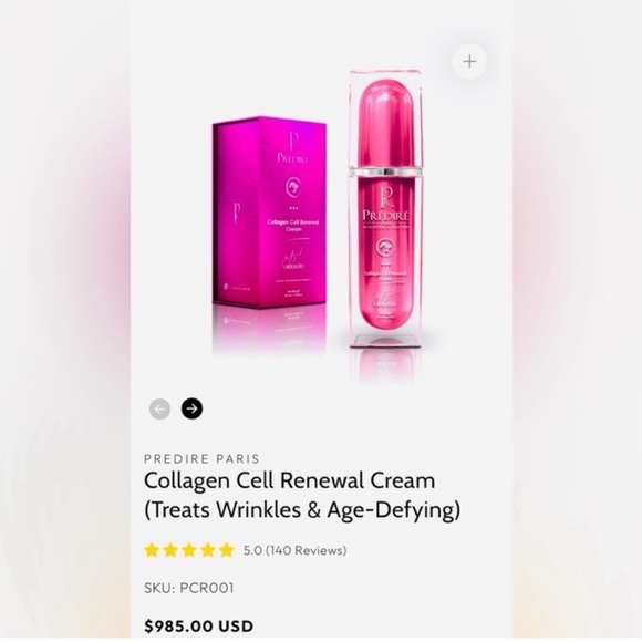 PREDIRE Paris Collagen Cell Renewal Serum
Treats Wrinkles & Age-Defying 
NIB - Picture 2 of 5